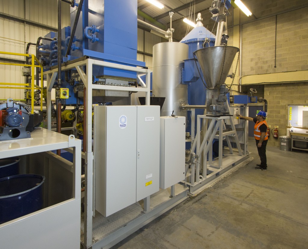 Solution to Residual Plastic Waste Recycling Technologies' pilot plant, the RT700.