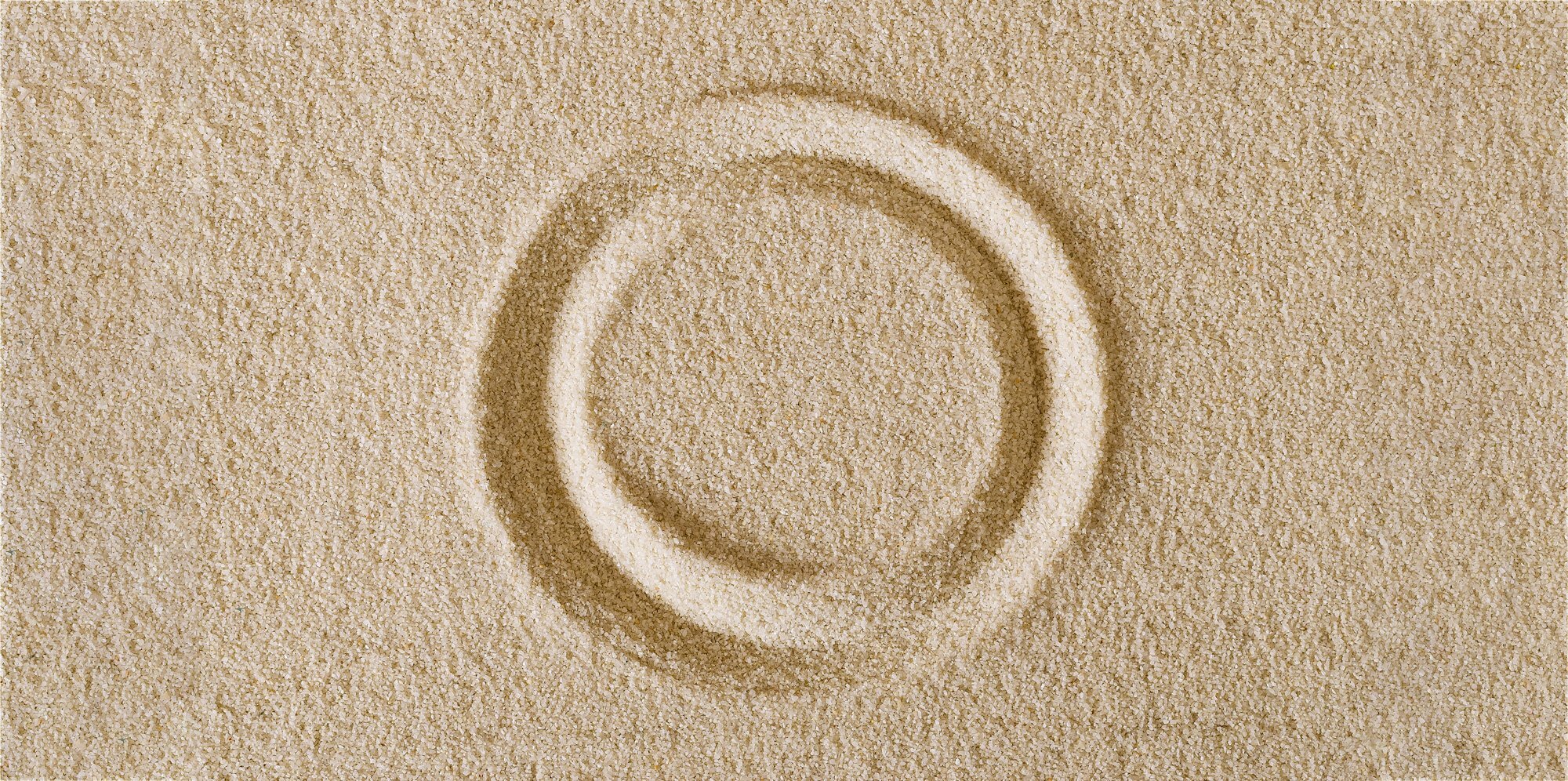 A circle in the sand