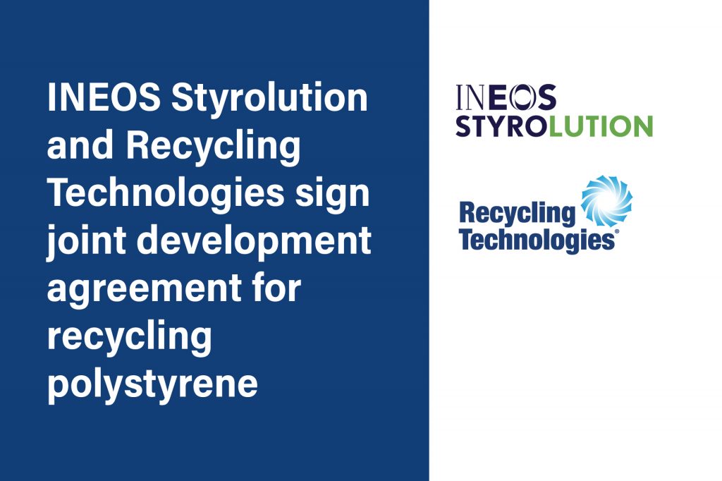 Featured image for INEOS Styrolution and Recycling Technologies sign joint development agreement for recycling polystyrene
