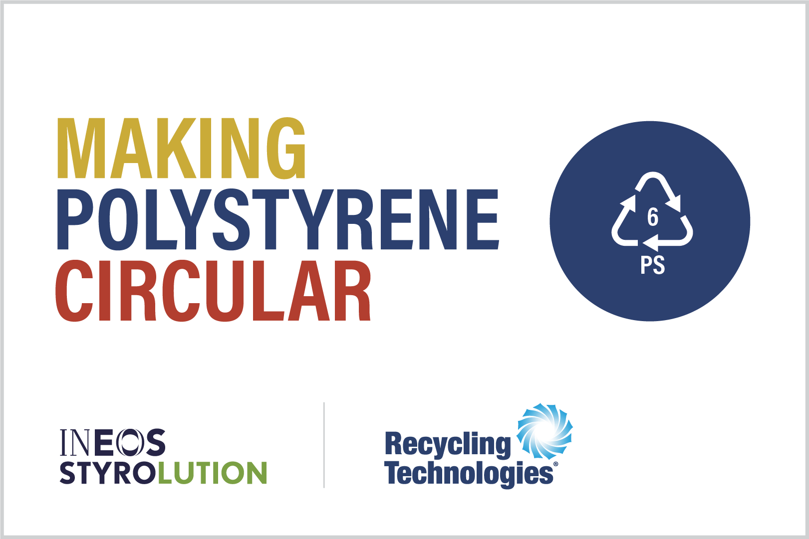 making polystyrene recyclable